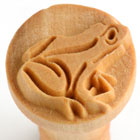 MKM Frog Sitting 2.5cm wood stamp